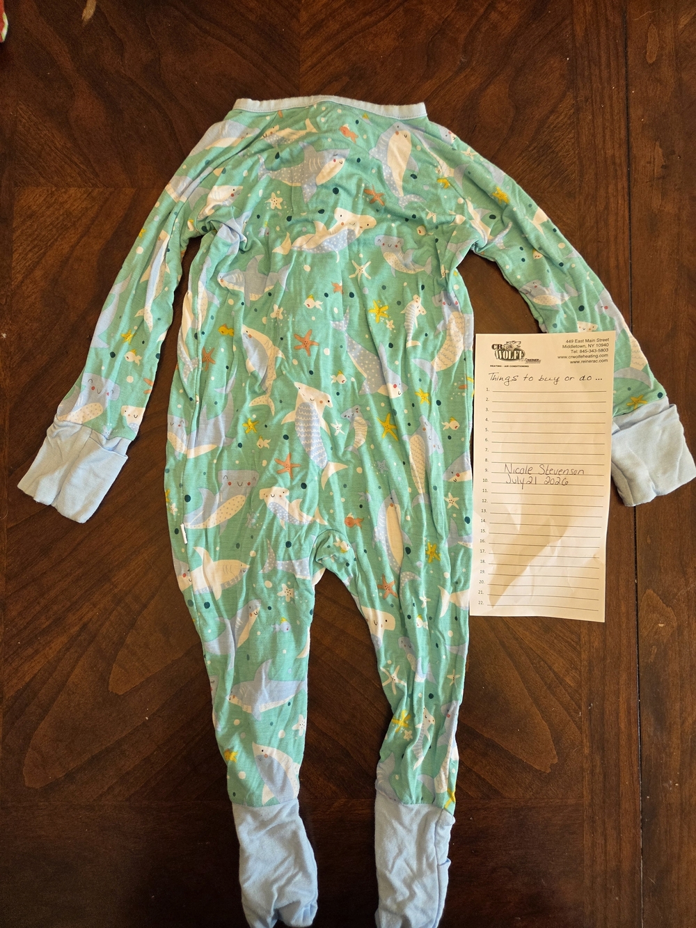 Little Sleepies Shark Soiree Zippy 3-6 Months - Picture 2 of 2